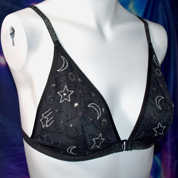Victoria's Secret Astrology Moon and Stars Embroidered Bralette NWoT - Picture 3 of 10